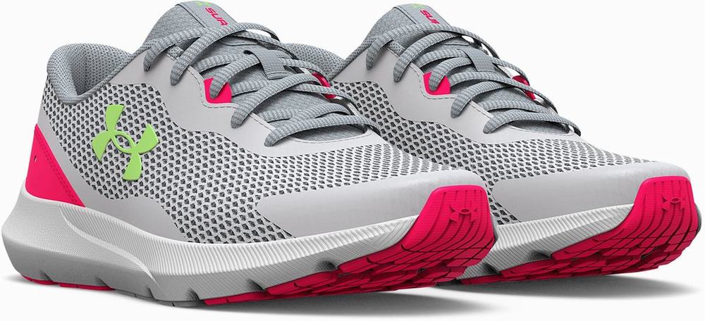 Buty Treningowe Vans UA Big Flag Logo 2.0 Dziewczynka Szare Różowe | IJAP72065