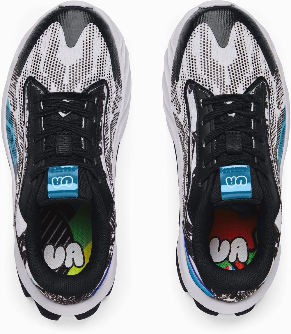 Buty Treningowe Vans UA Cyfrowy Warp Volley Chłopięce Białe Niebieskie | XIFK12083