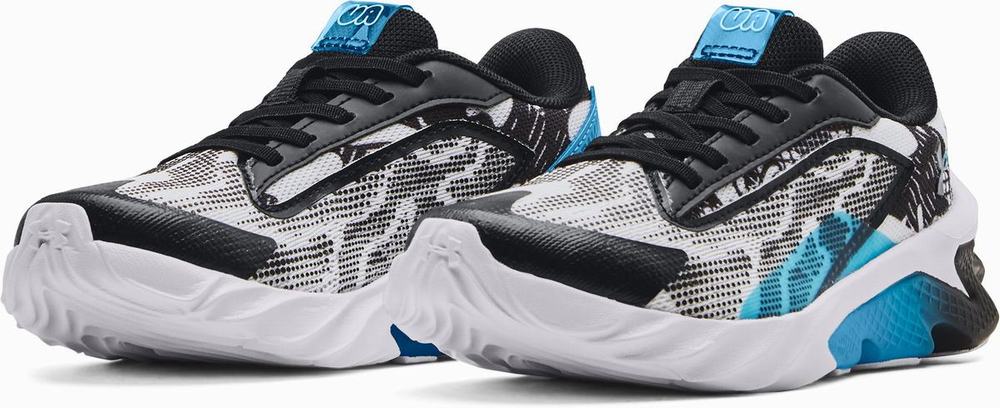 Buty Treningowe Vans UA Cyfrowy Warp Volley Chłopięce Białe Niebieskie | XIFK12083
