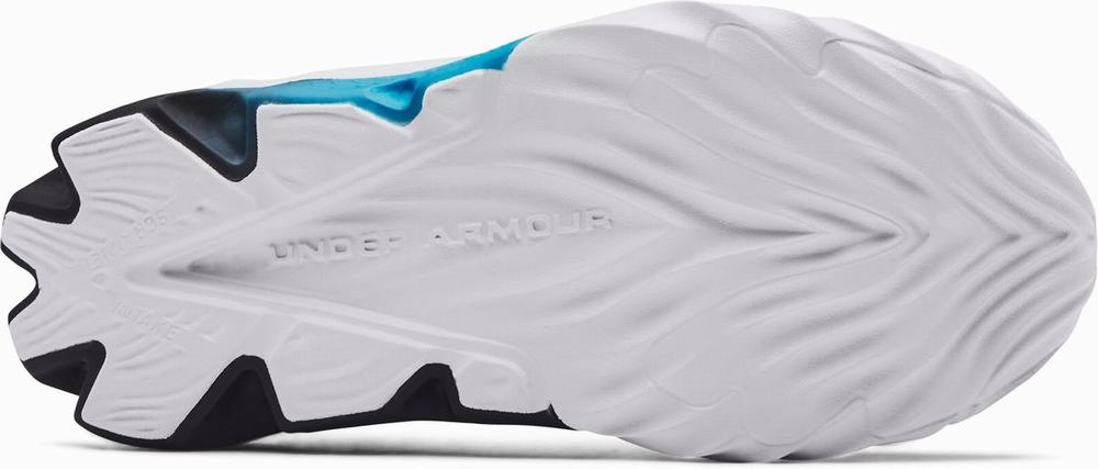Buty Treningowe Vans UA Cyfrowy Warp Volley Chłopięce Białe Niebieskie | XIFK12083