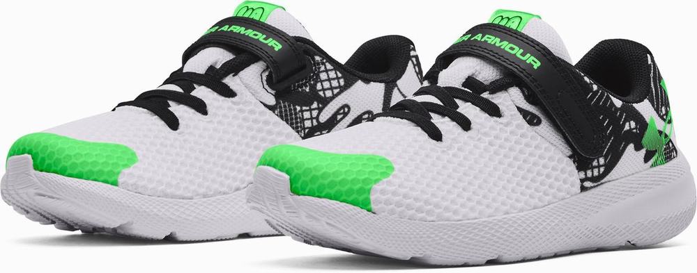 Buty Treningowe Vans UA Logo Repeat Chłopięce Białe Zielone | OQBT61754