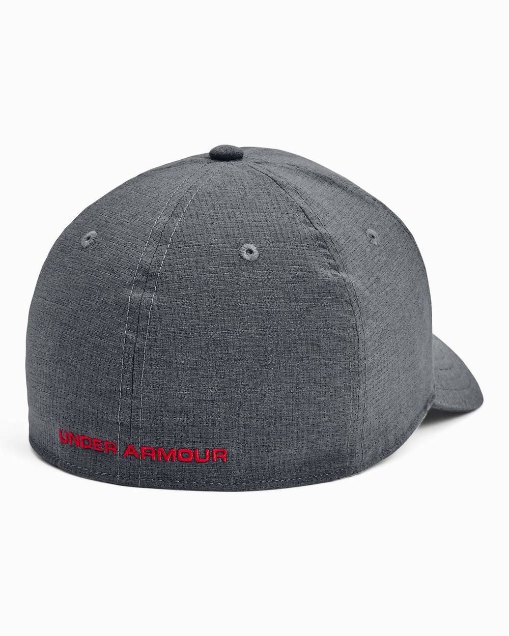 Czapki Vans UA Hustle Mesh Męskie Szare Czerwone | FRAL82693