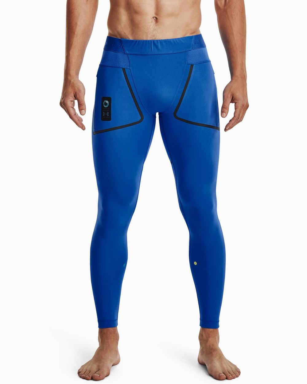 Legginsy Vans UA Velocity Jacquard V-Neck Męskie Niebieskie Czarne | EXLR48967
