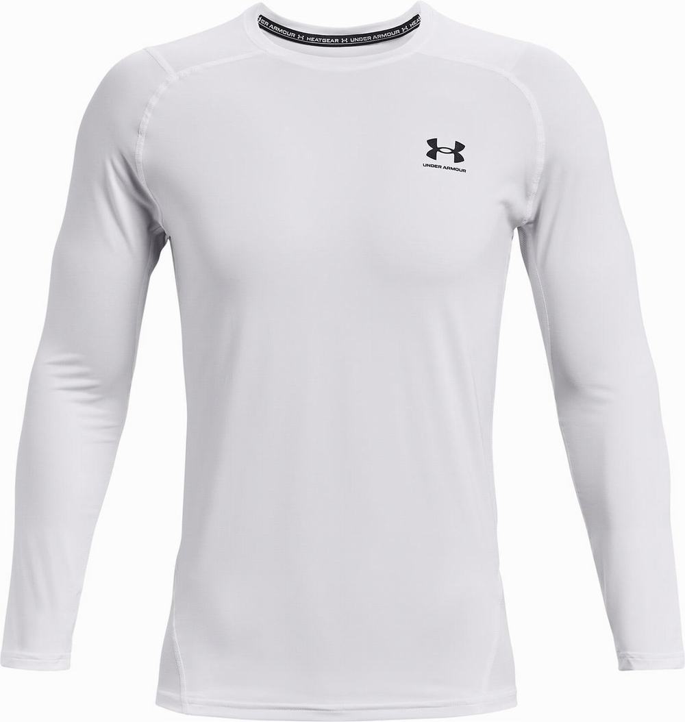 Long Sleeve Vans UA Storm Ridge Reaper Raider HD Męskie Białe Czarne | COVL06579
