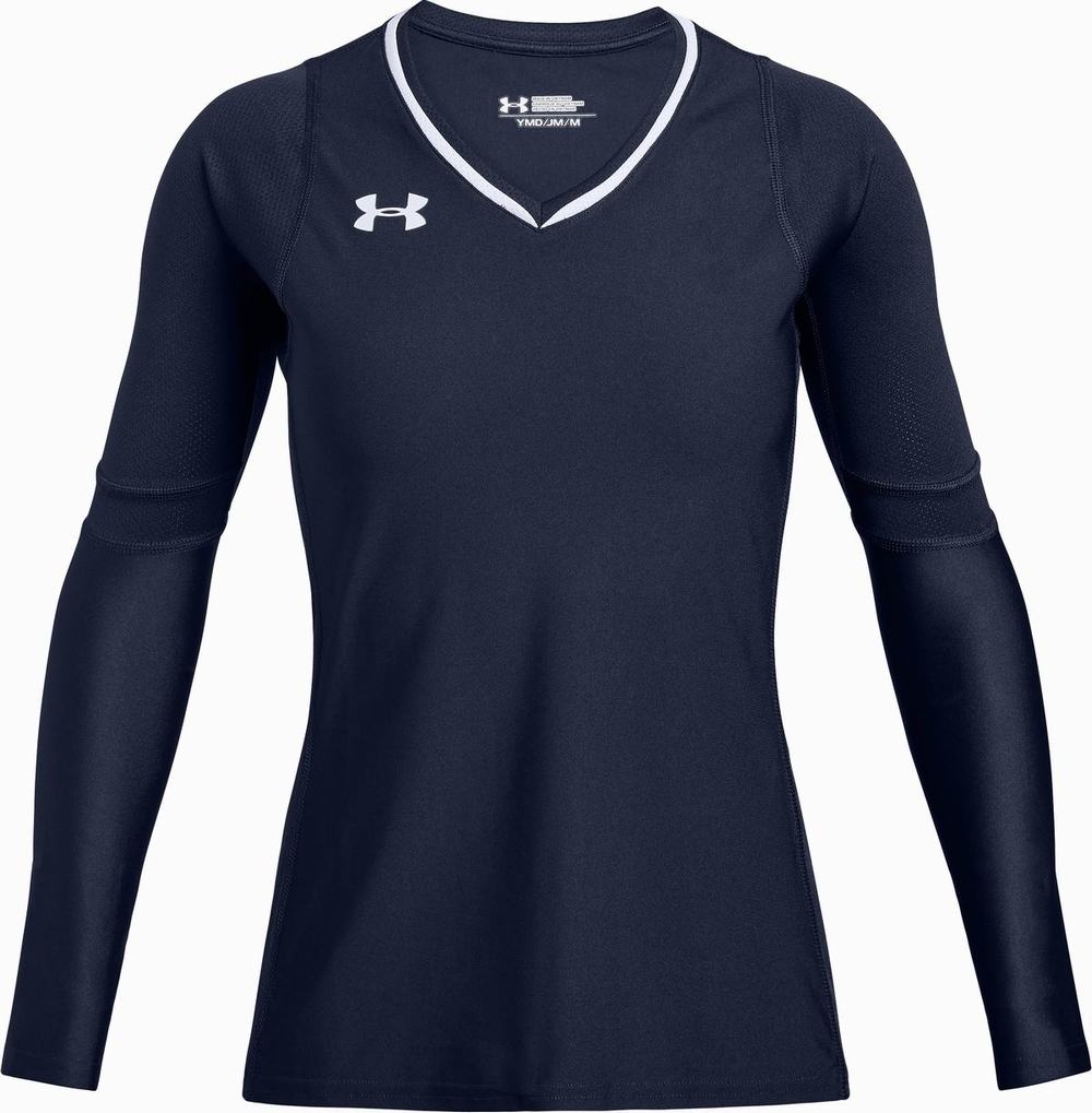 Najfatalniejszy Vans UA Performance Rash Guard Dziewczynka Granatowe Białe | USIO25640