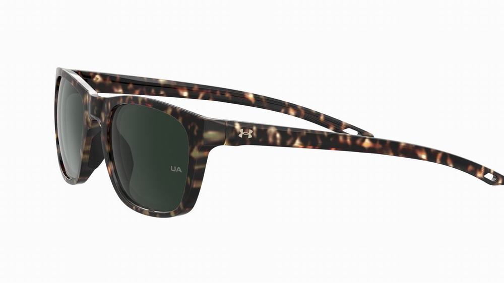 Okulary Słoneczne Vans Damskie Brązowe Zielone | UPQH01739