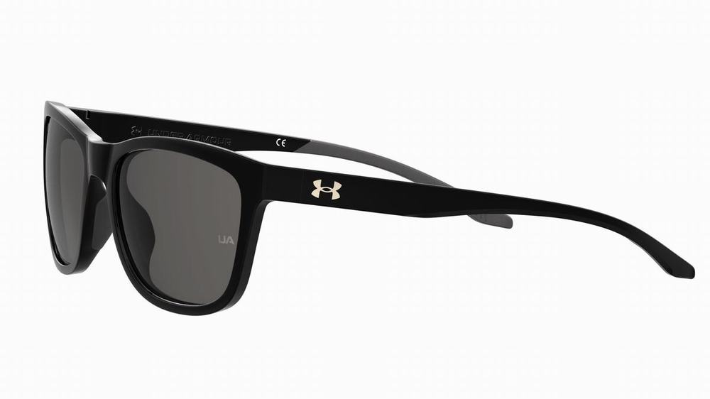 Okulary Słoneczne Vans Damskie Czarne Szare | HDVX81405