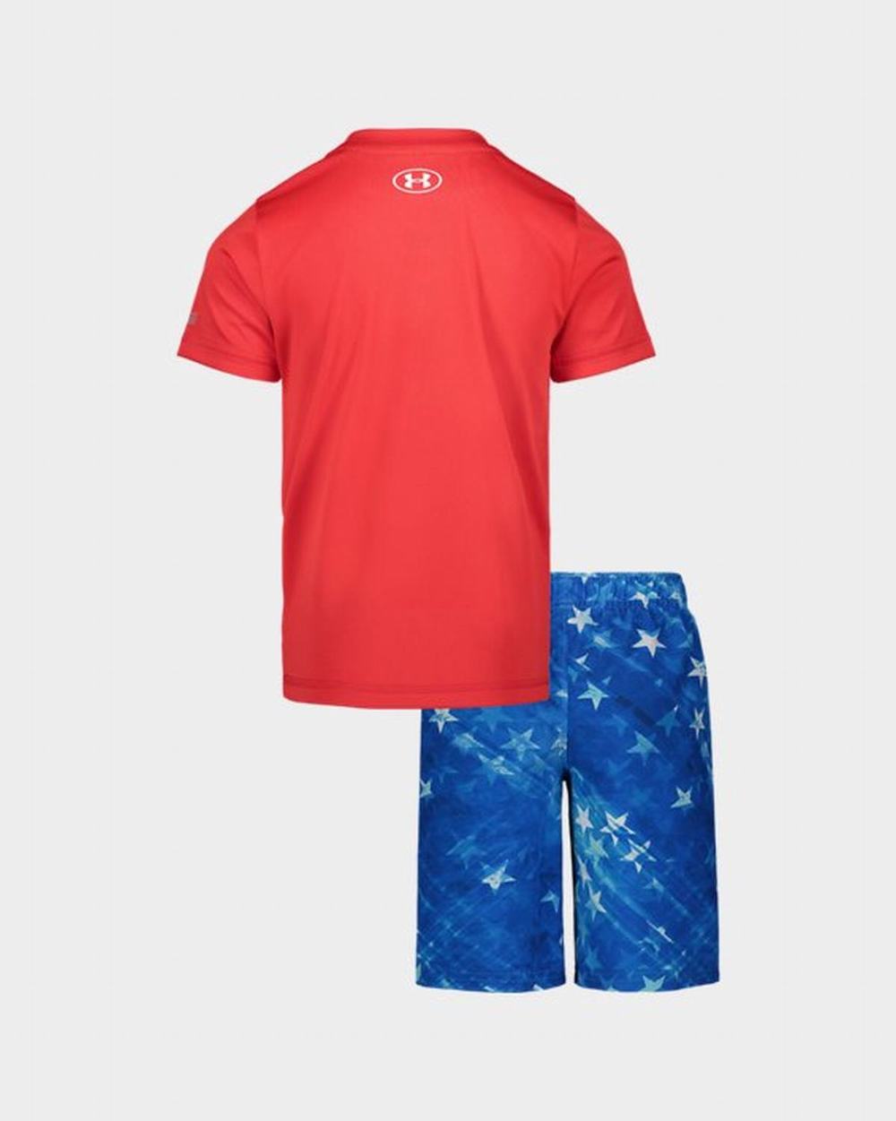 One Piece & Sets Vans UA Stripe Chłopięce Czerwone Niebieskie | FAIH30421