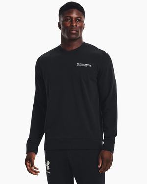 Najfatalniejszy Vans UA Woven Grafiką Crew Męskie Czarne Czarne Białe | ZQSG84921
