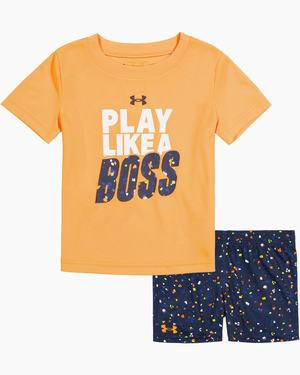 One Piece & Sets Vans UA Infinity 3 Sky Chłopięce Pomarańczowe Granatowe | JRHI95083